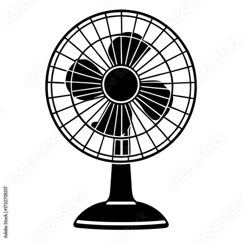 fan turbine isolated on white
