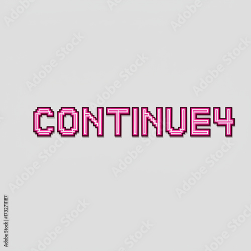 Pixelated continue prompt inspires retro gaming success