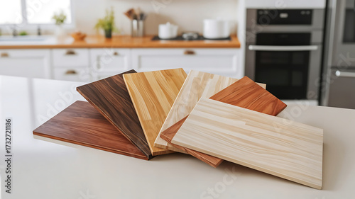 Nuancier bois, choix du plan de travail de la cuisine, choisir la couleur de son bois, décoration intérieure de la maison.