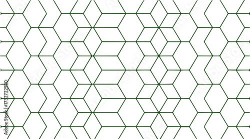 Geometric pattern with interlocking hexagons and diamonds vector