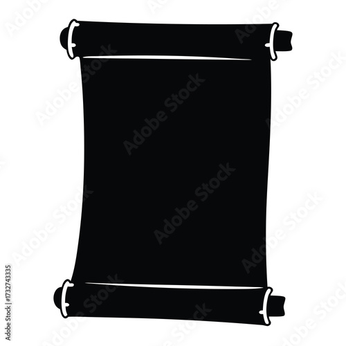Ancient manuscript scroll illustration depicting parchment with historical significance and message