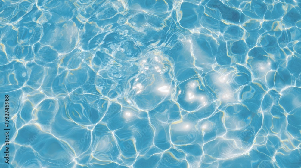Obraz premium Sunlit water surface with rippled patterns. AI image