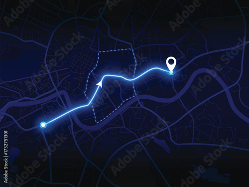 Editable vector street map of Krakow, Poland – minimal European city layout for tourism, design and navigation