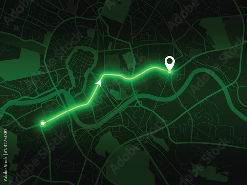 Editable vector street map of Krakow, Poland – minimal European city layout for tourism, design and navigation