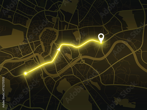 Editable vector street map of Krakow, Poland – minimal European city layout for tourism, design and navigation