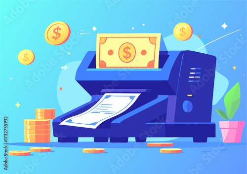 Passive Income Money System Illustration