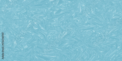 Abstract blue water texture with a sea surface pattern like winter ice or crystal glass