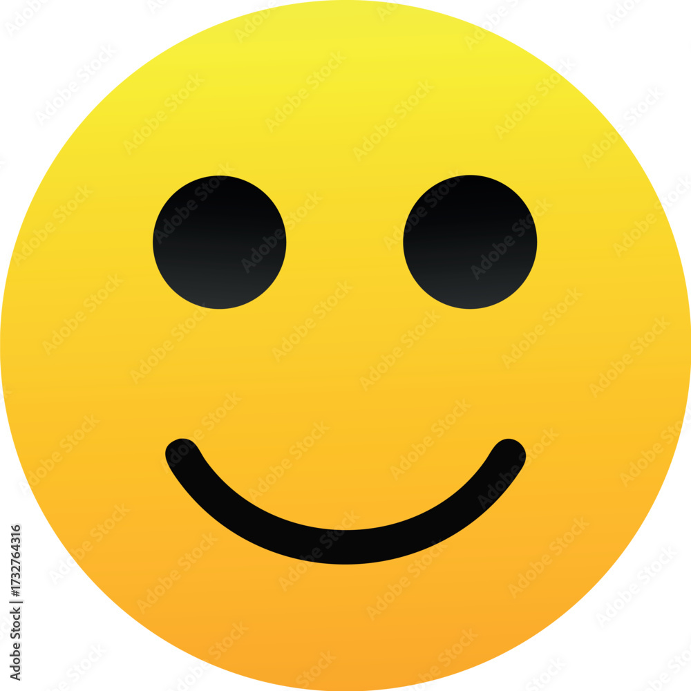 Fototapeta premium Face icon. Simple emotion icon vector