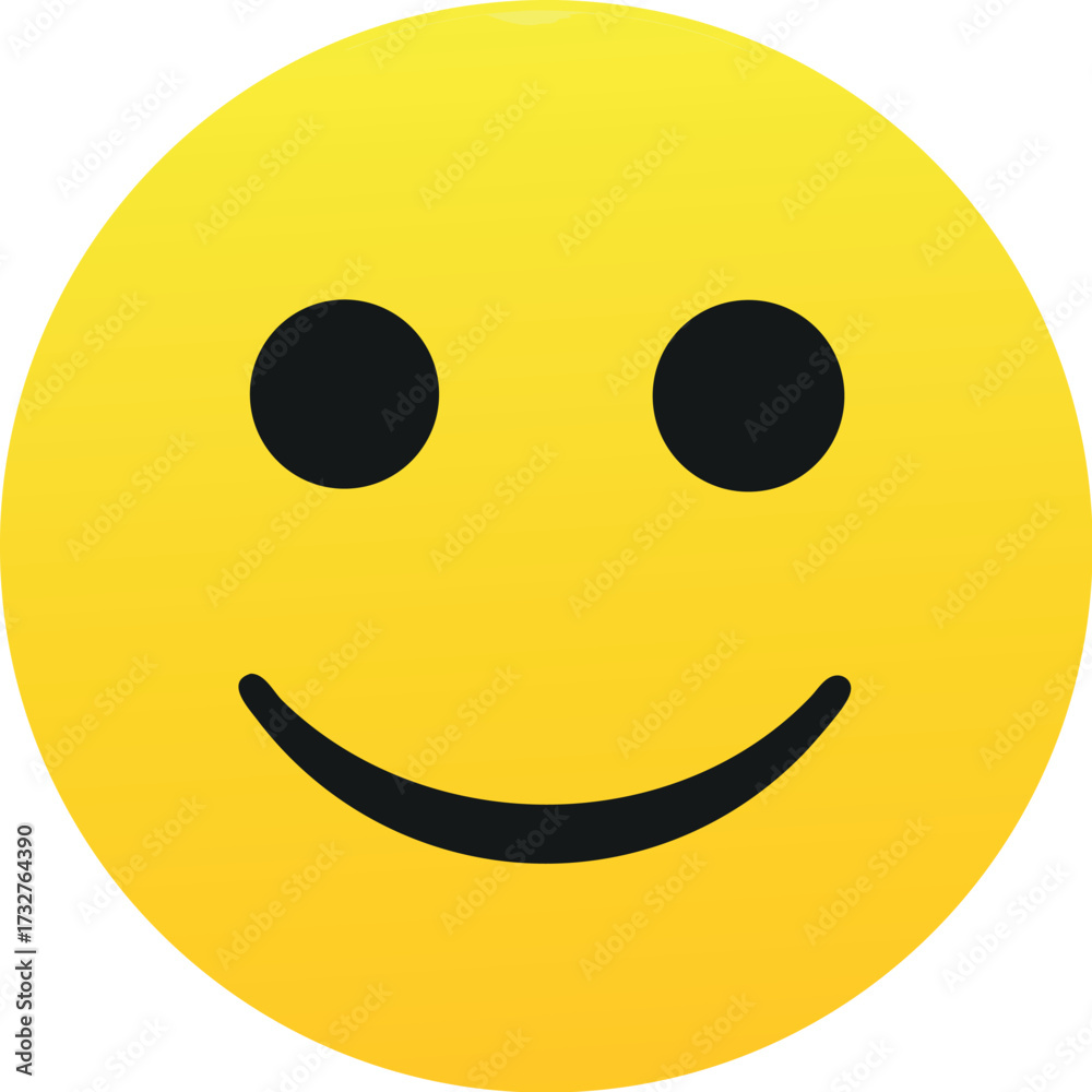 Fototapeta premium Face icon. Simple emotion icon vector