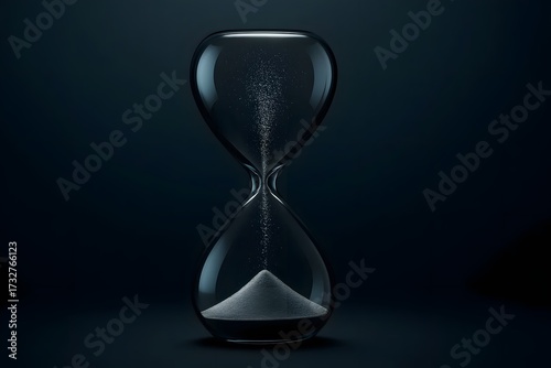 Transparent Hourglass Abstract Concept for Time Management Businesses