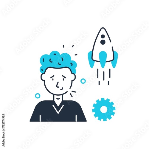 Animated startup icon - video animation