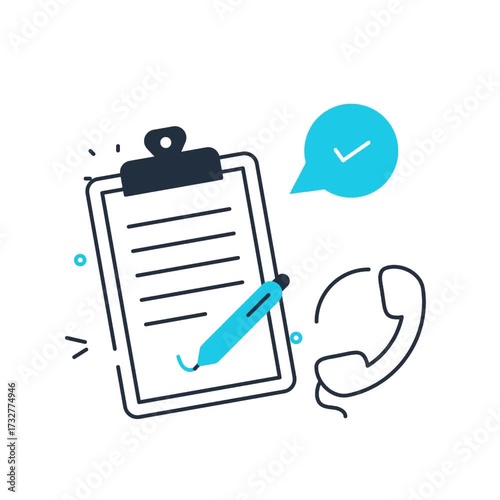 Animated contact icon - video animation