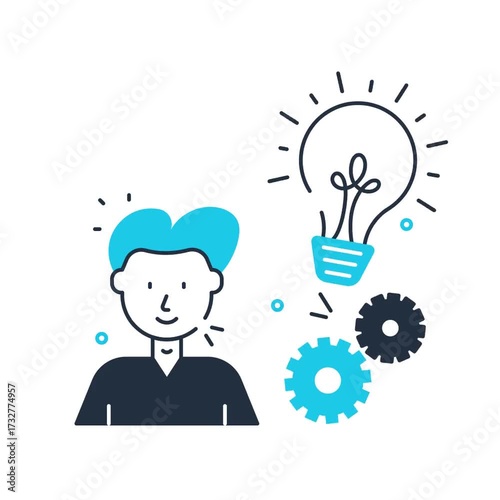 Animated idea icon - video animation