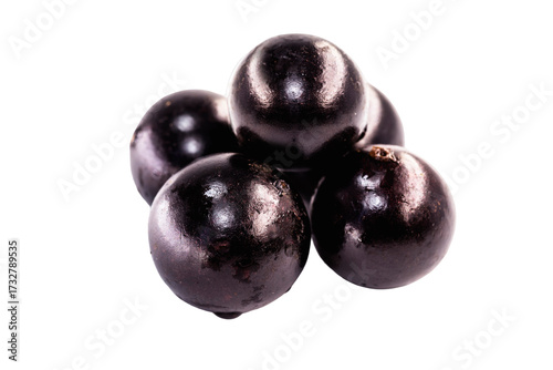 Wallpaper Mural Jaboticaba or jabuticaba is a purplish black-white fruit that can be eaten raw or used to make jams, juices, liqueur or wine. Typical Brazil fruit on white isolated background. Torontodigital.ca