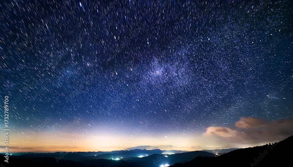 Fototapeta premium Sky With Stars At Night