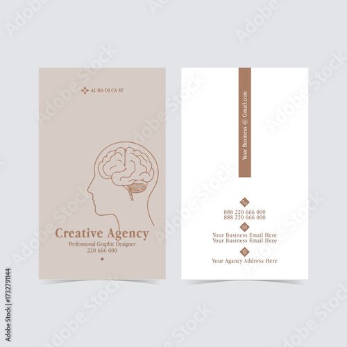 Professional business card design template