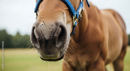 Closeup of a Horses Nose.