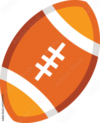 American football with white laces sport game