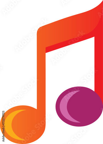 Colorful Music Note Icon music, note, symbol, icon, melody, sound, song, rhythm, tempo