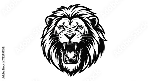 lion head vector