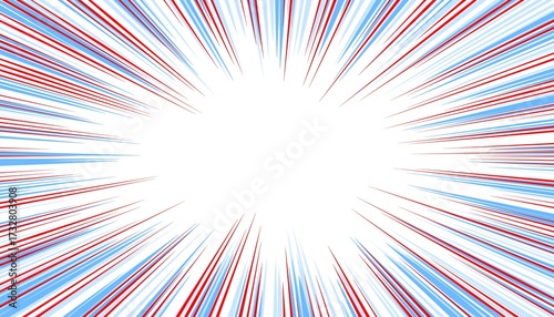 Abstract colorful background. Radial effect. 