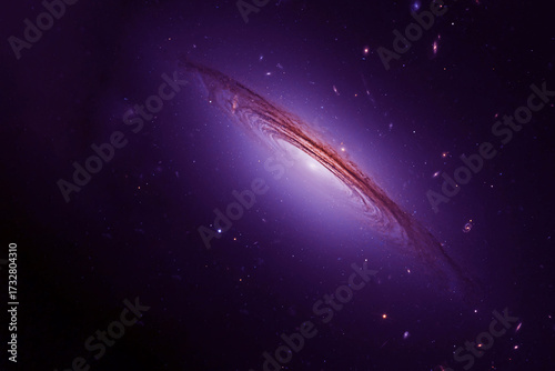 Fototapeta Naklejka Na Ścianę i Meble -  Beautiful spiral galaxy. Elements of this Image Furnined by Nasa