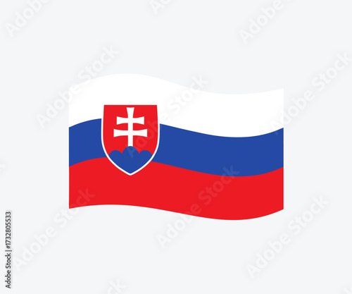 Free Download Slovakia waving flag icon. Slovakia flag icon vector design and illustration.

 - GFXLoad