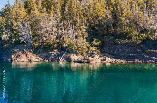 Sailing, Nahuel Huapi Lake, Puerto Panuelo, Bariloche, Rio Negro Province, Patagonia, Argentina