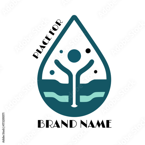 AquaRoot: Nature & Sustainability Logo