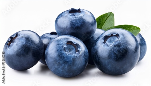 Wallpaper Mural Group Of Fresh Blueberries Isolated Torontodigital.ca
