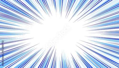 Abstract blue background. Radial effect.
