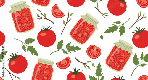 Preserving the essence of summer a delightful tomato pattern.