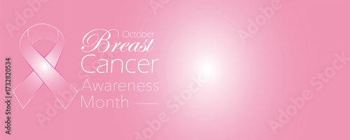 A poster of hope and support for Breast Cancer Awareness Month. A pink silky ribbon design symbolizing the fight, survival, and care for patients. A vector for social media, banner health campaigns.
