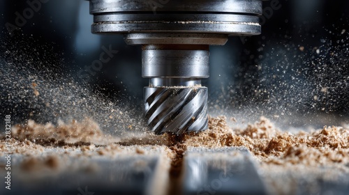 A metal CNC milling machine...
