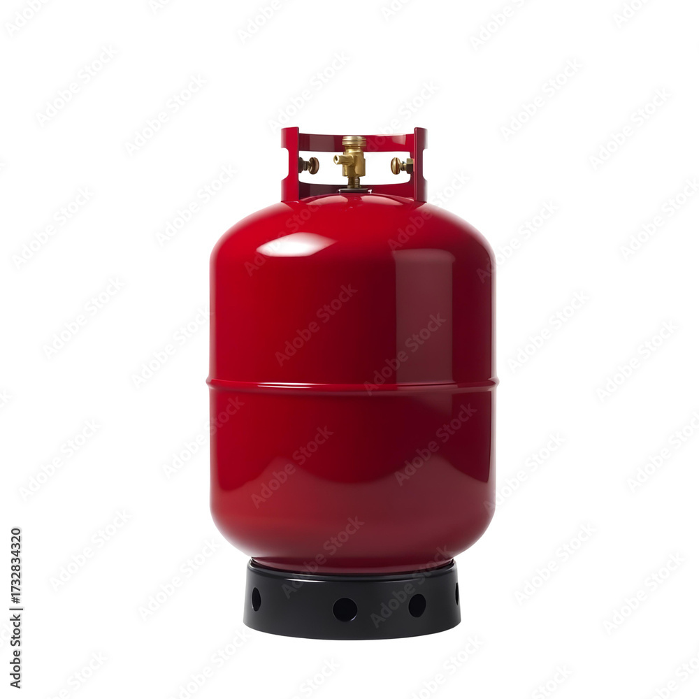 Obraz premium Photo of propane tank isolated on transparent background