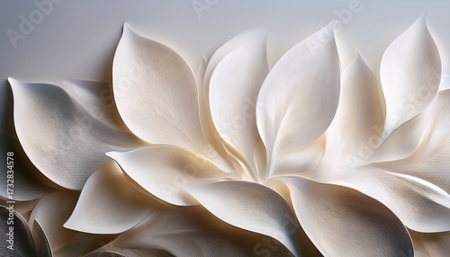 Explore Abstract White Petals A Gentle Touch Of Texture And Neutral Tone