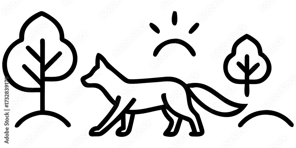 Naklejka premium Stock Image DescriptionBlack panther silhouette vector illustration running with a long tail on a white background