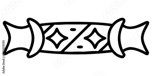 The golden king's crown of thorns vector illustration is a beautiful art design symbol and decoration object
