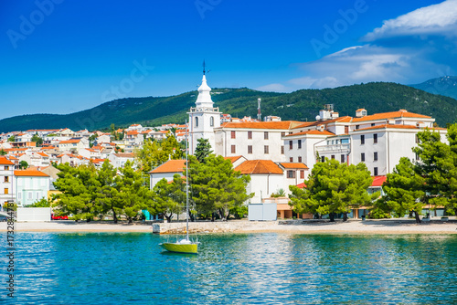 Wallpaper Mural Town of Crikvenica in Kvarner bay in Croatia, waterfront view Torontodigital.ca