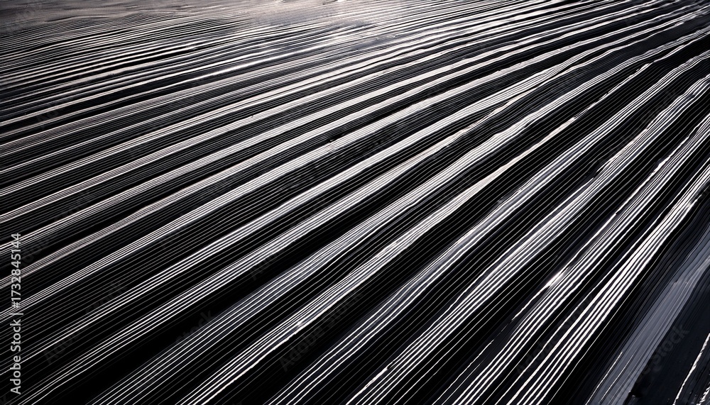 Obraz premium A Black And White Striped Surface