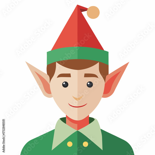 An elf on the shelf character on a white background vector illustration