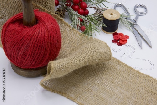 Burlap Gingerbread Man Craft