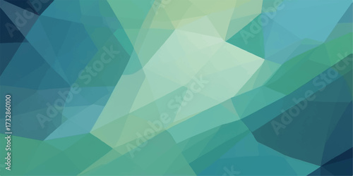 Abstract geometric triangle background pattern with a blue polygon mosaic vector design texture