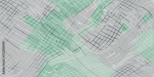 An abstract green background with lines forming a pattern for technology and business design concepts