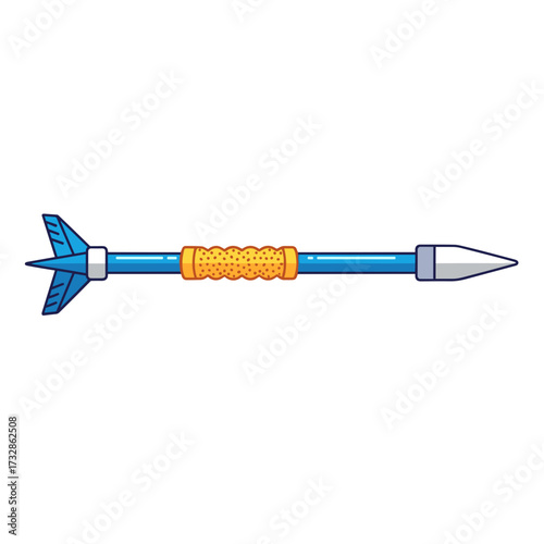 Arrow projectile for sport archery, a classic archery arrow. This archery arrow is an essential piece of equipment for target practice, with durable construction for accuracy.