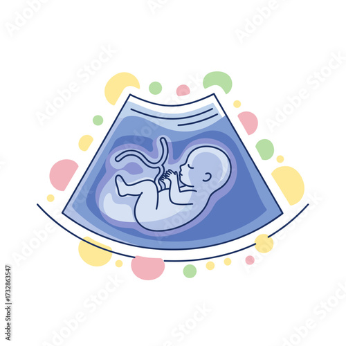 Ultrasound baby scan showing tiny human, ultrasound baby scan offers a glimpse into new life, depicting fetal development and growth, expecting parents eagerly anticipate arrival.