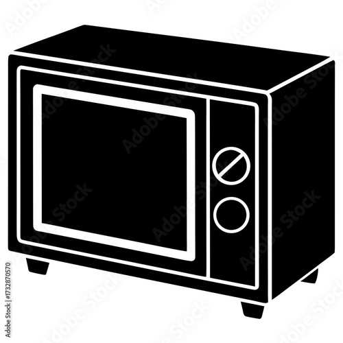 microwave oven isolated on white