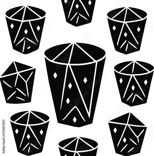 Artistic gradient swirl of vibrant colors and light particles abstract background isolated on transparent background