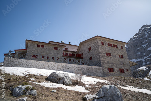 Tymfi Mountain Refuge in Zagori, in Epirus, Greece