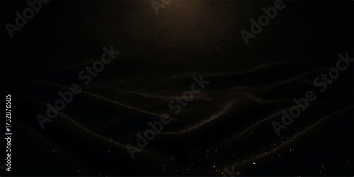 Abstract dark background with a silky, glowing purple and blue light wave motion texture